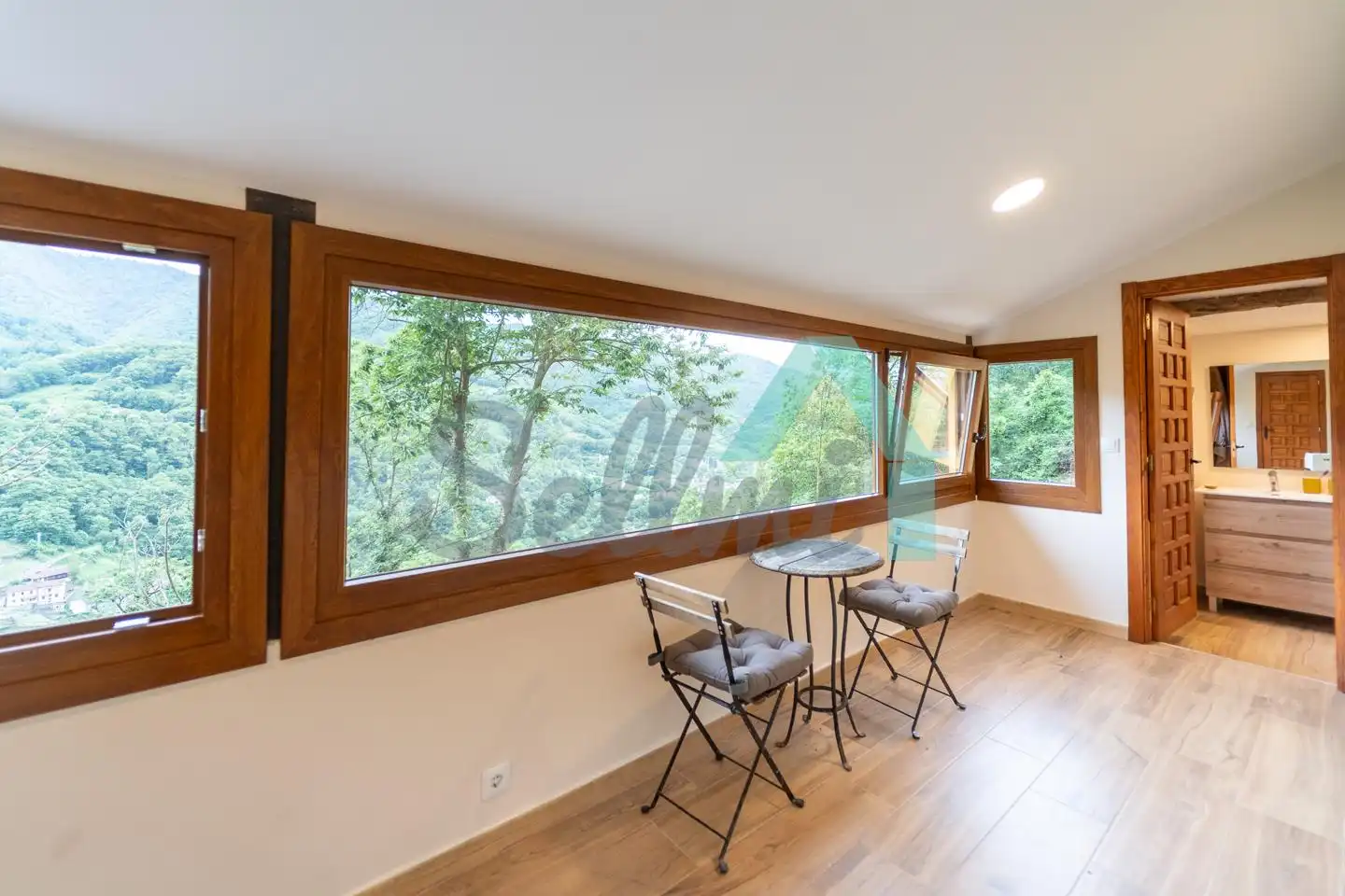 Balcony of Houses for rent in Mieres (Asturias)  with Heating, Private garden and Parquet flooring