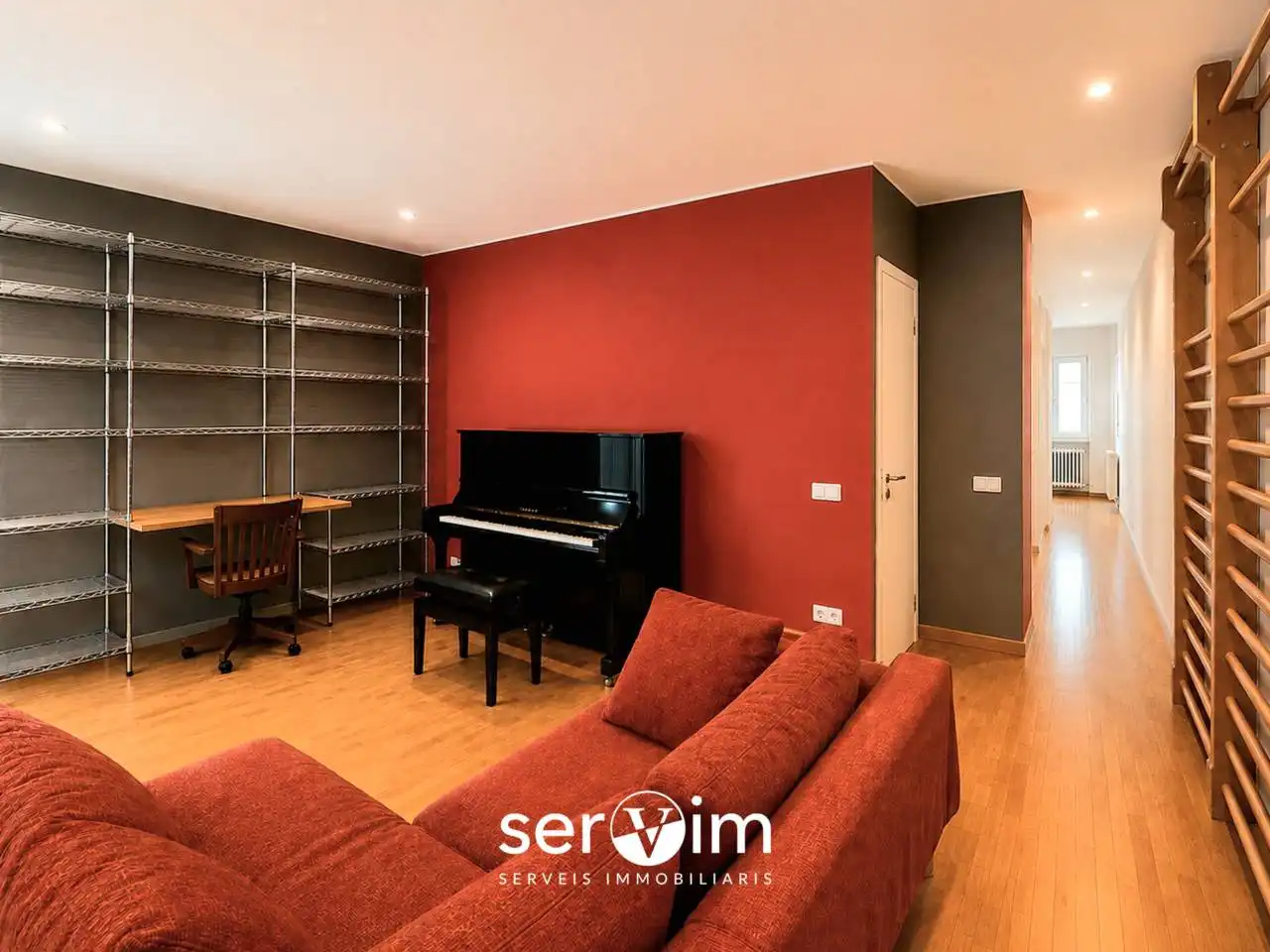 Sala de estar de Piso en venta en El Masnou con Aire acondicionado, Calefacción y Parquet