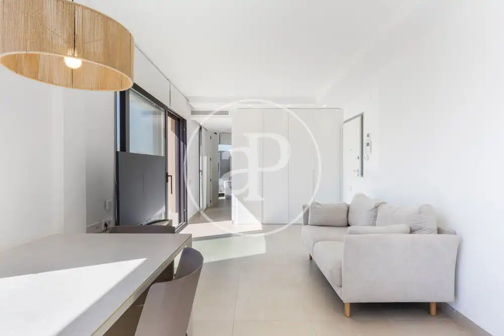 Living room of Attic for rent in Valencia  with Air Conditioner, Heating and Terrace