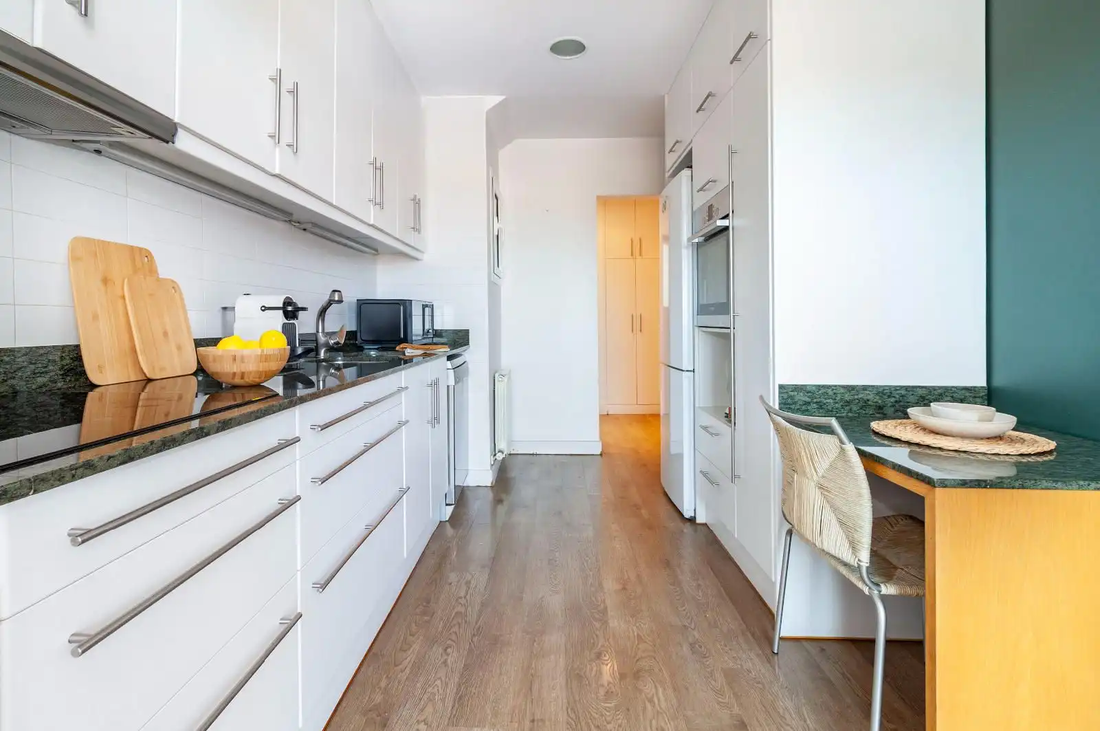 Küche von Wohnung zum Verkauf in Sabadell mit Heizung, Parkett und Terrasse