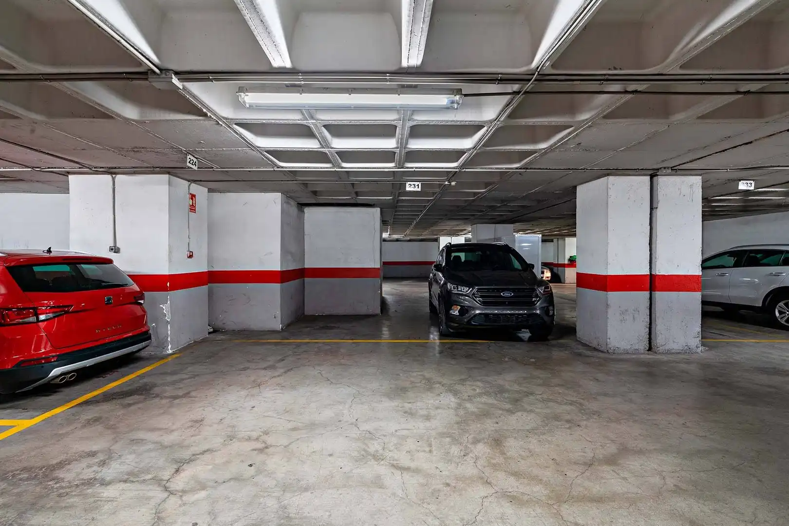Parking of Flat for sale in Roquetas de Mar  with Air Conditioner, Parquet flooring and Terrace