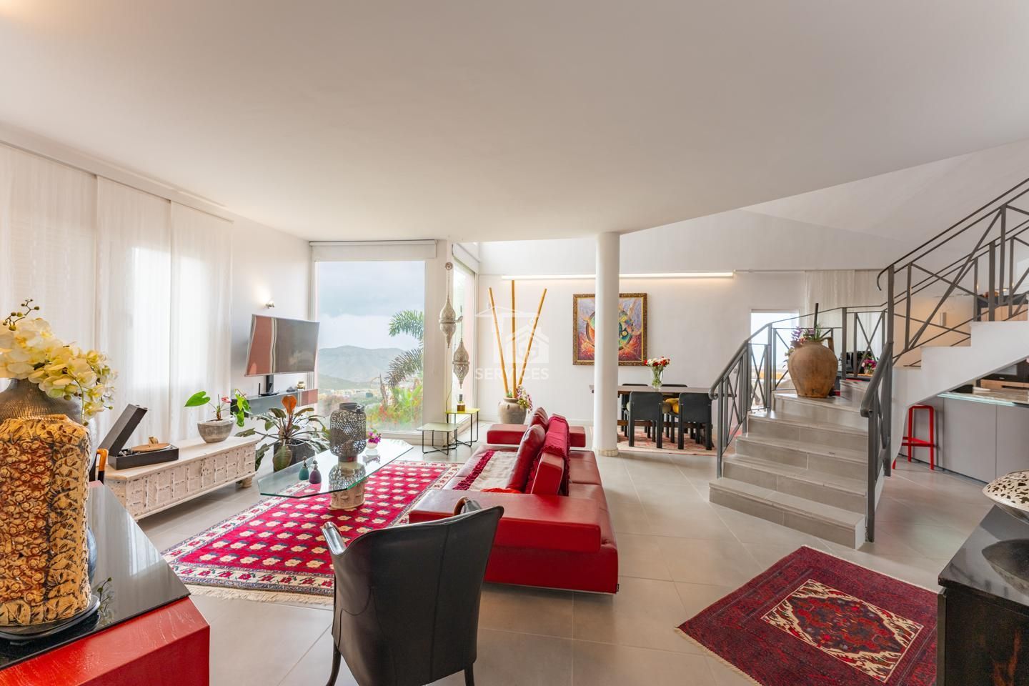 Sala de estar de Dúplex en venta en Arona con Aire acondicionado, Jardín privado y Terraza