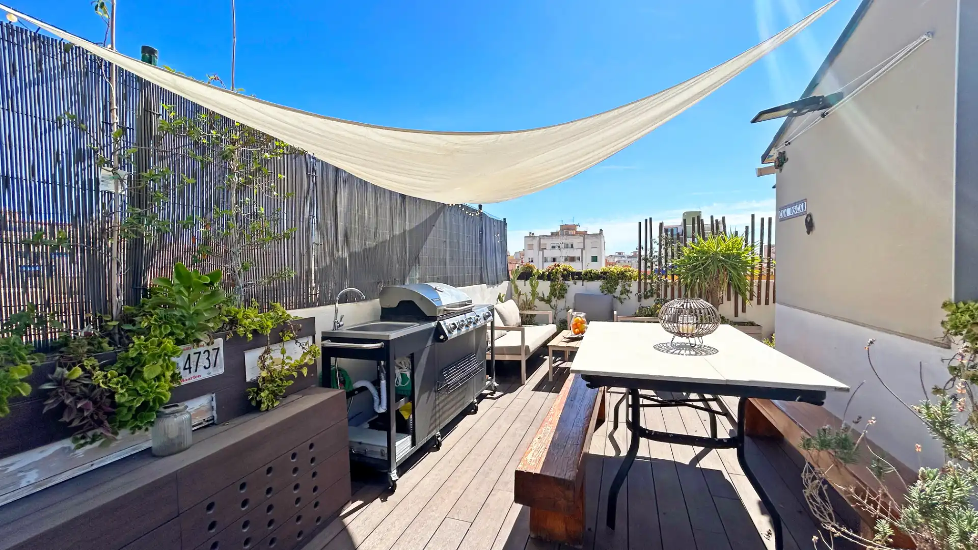Terraza de Ático en venta en  Palma de Mallorca con Aire acondicionado, Calefacción y Parquet
