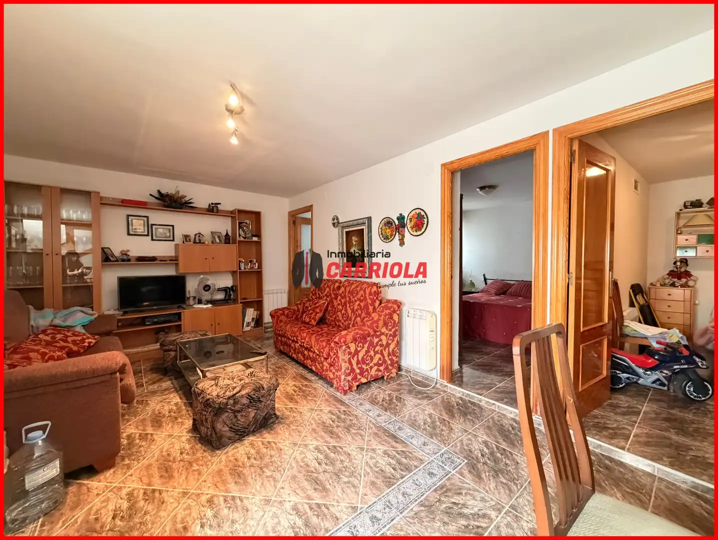 Sala de estar de Casa adosada en venta en Quismondo