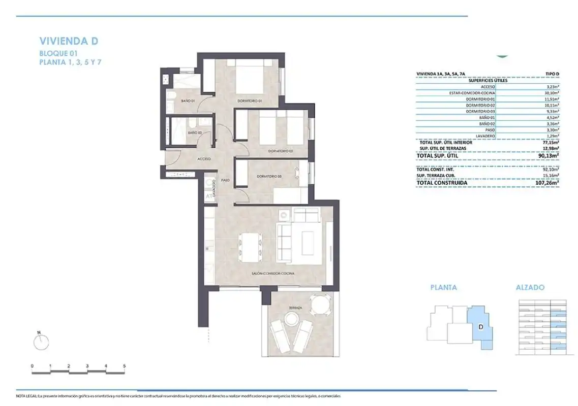 Appartement compact avec piscine à vendre à Zona Levante - Playa Fossa, imagen 18