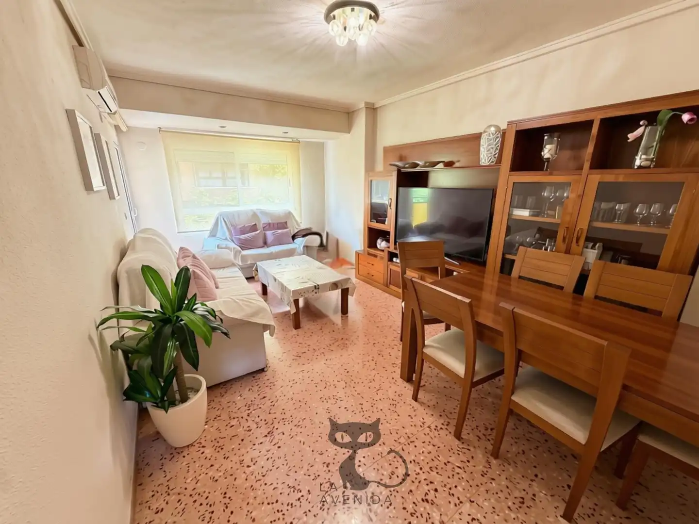 Wohnzimmer von Wohnungen zum Verkauf in Valencia mit Klimaanlage, Terrasse und Balkon