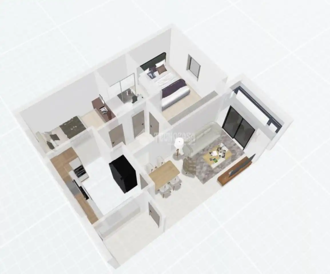 Sala de estar de Piso en venta en Málaga