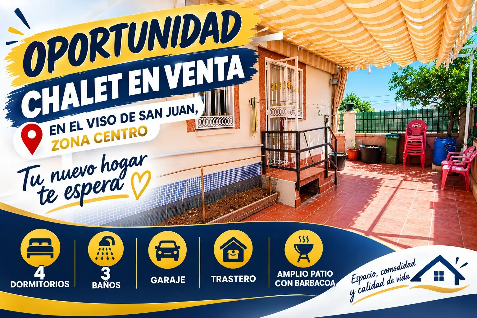 Villa avec jardin à vendre à El Viso de San Juan