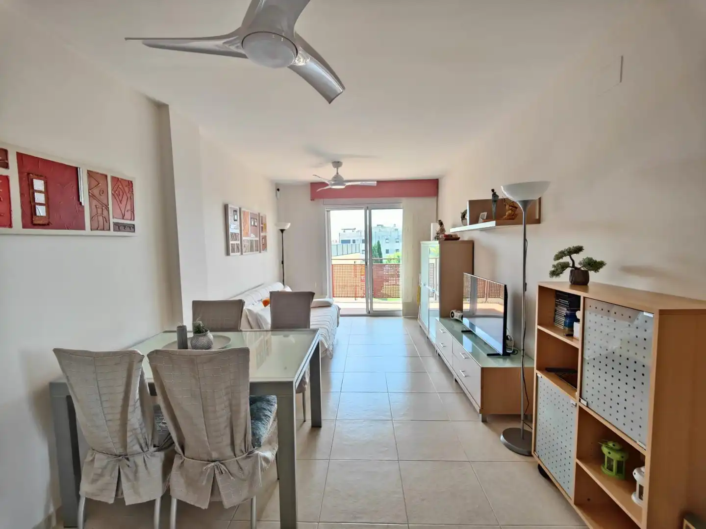 Sala de estar de Piso en venta en Cunit con Terraza y Alarma