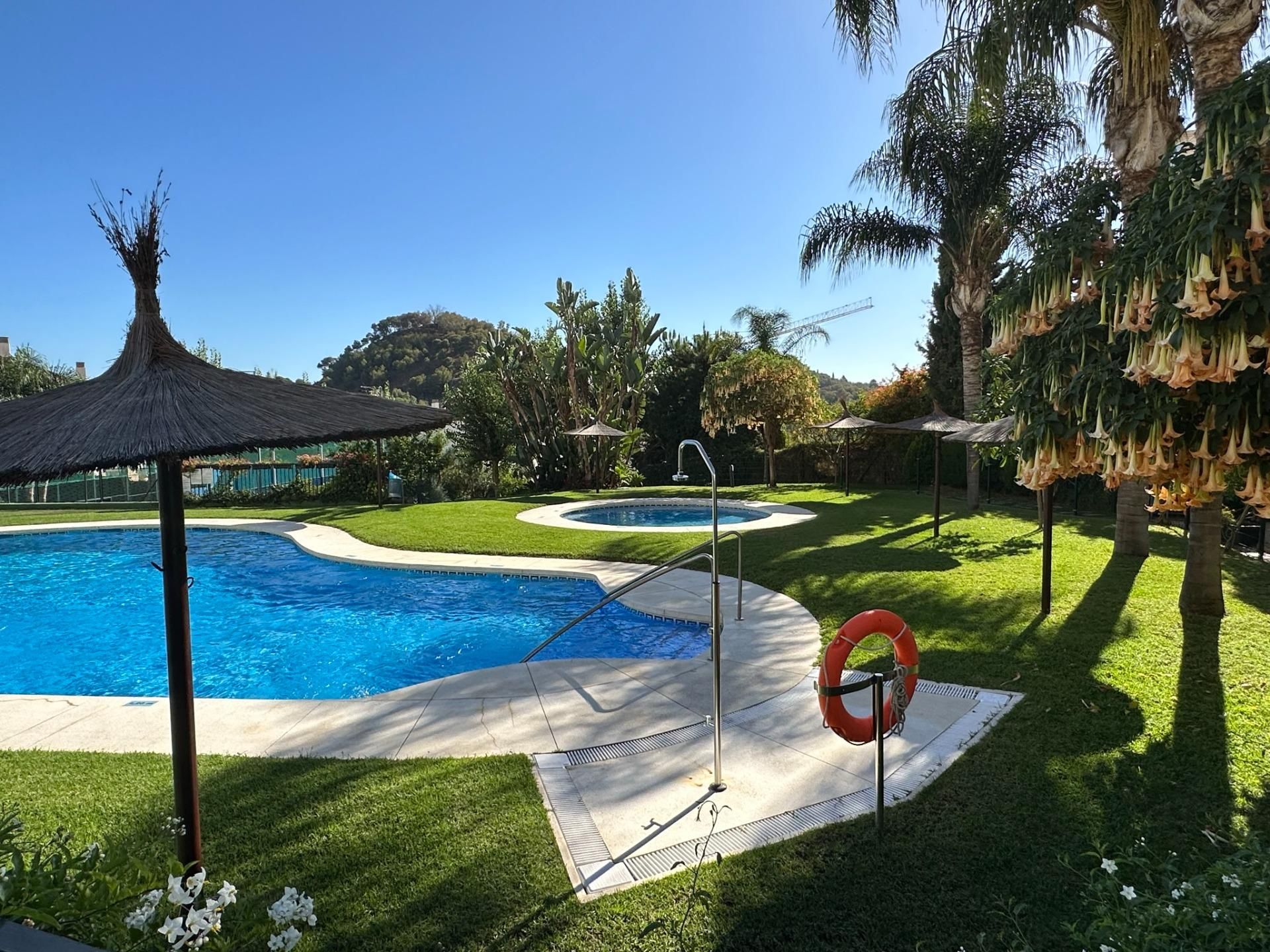 Swimming pool of Single-family semi-detached for sale in Málaga Capital  with Air Conditioner, Heating and Private garden