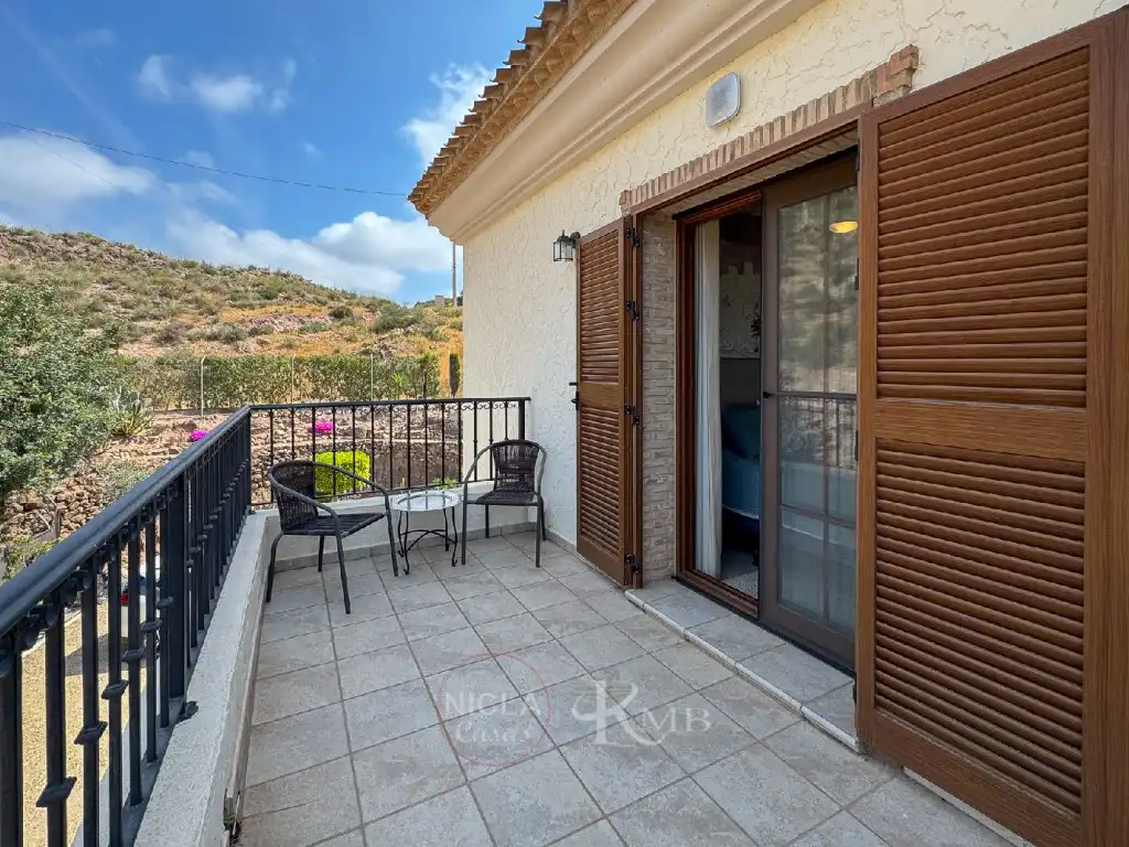 Terrassa de Casa o xalet en venda en Bédar amb Aire condicionat, Jardí privat i Terrassa