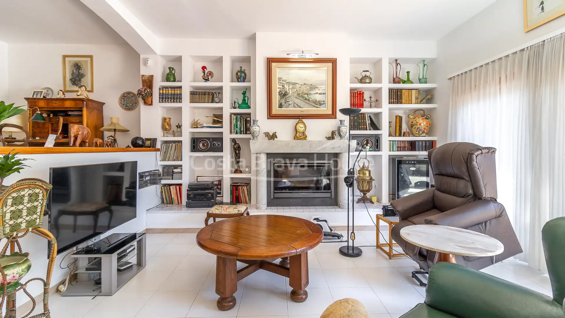 Sala d'estar de Casa o xalet en venda en Palafrugell amb Aire condicionat, Calefacció i Jardí privat