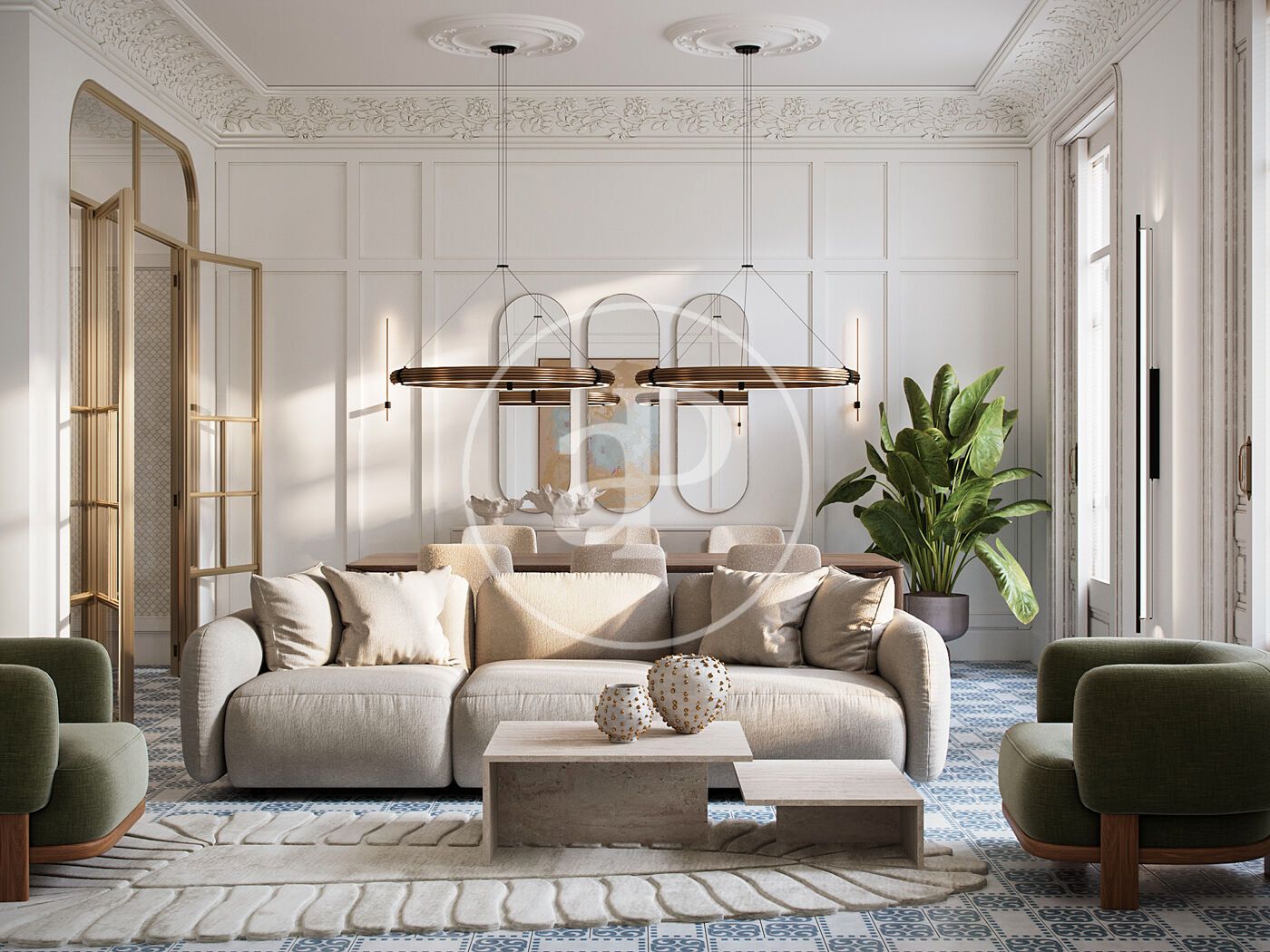 Sala d'estar de Pis en venda en  Barcelona Capital amb Aire condicionat, Calefacció i Balcó