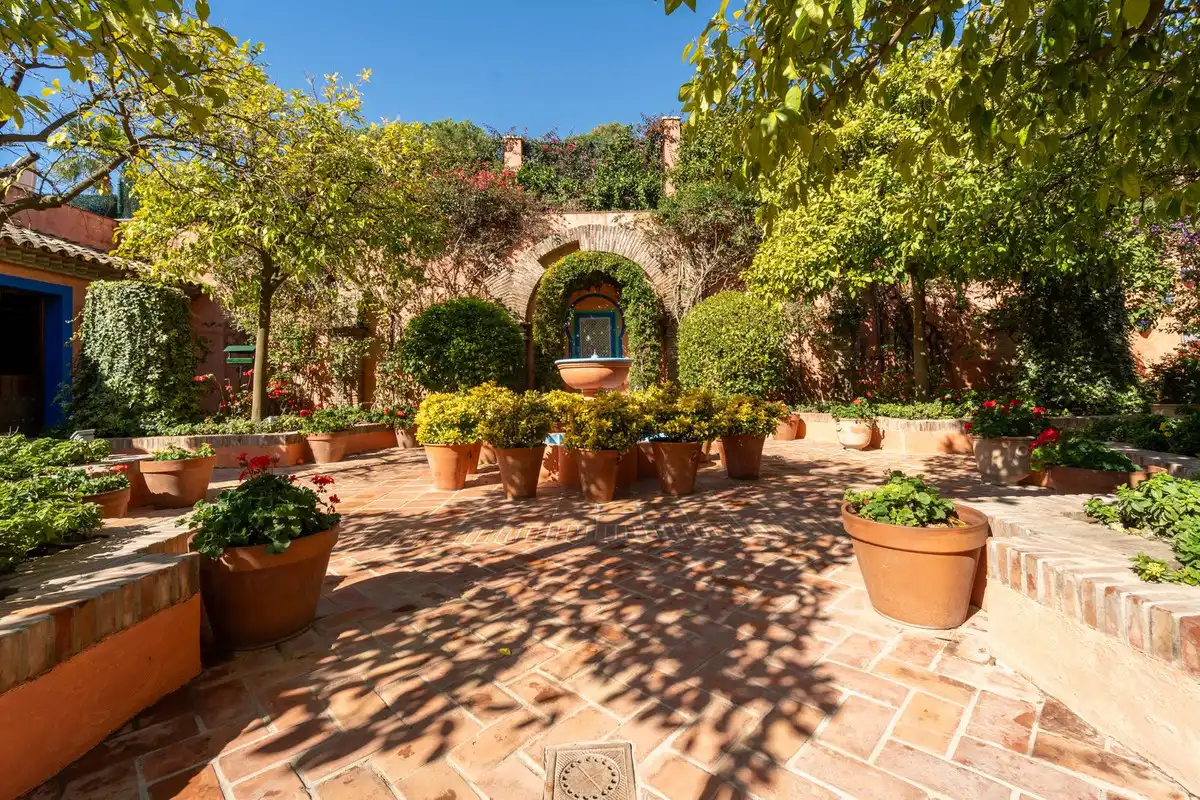 Terraza de Apartamento de alquiler en Benahavís con Aire acondicionado, Jardín privado y Terraza