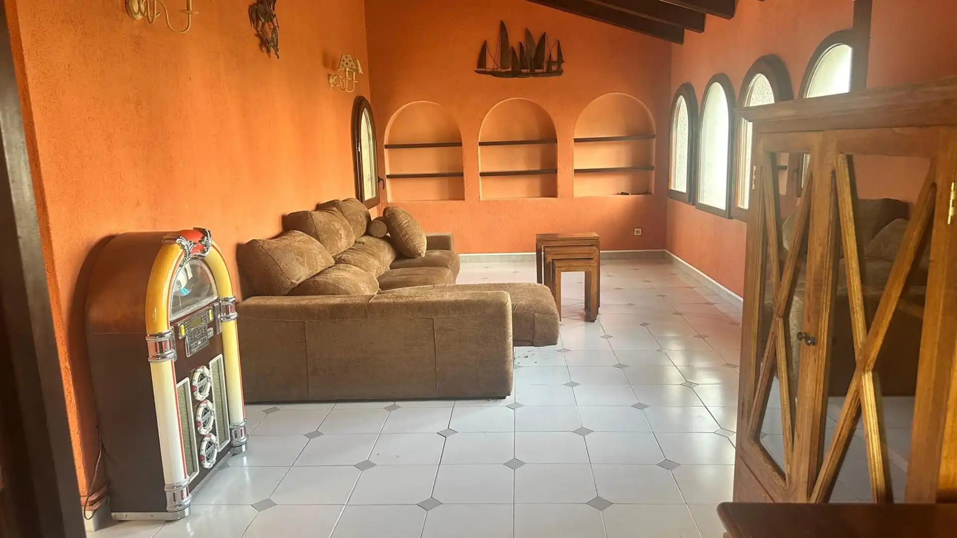 Living room of Houses for sale in Roda de Berà  with Heating, Private garden and Terrace