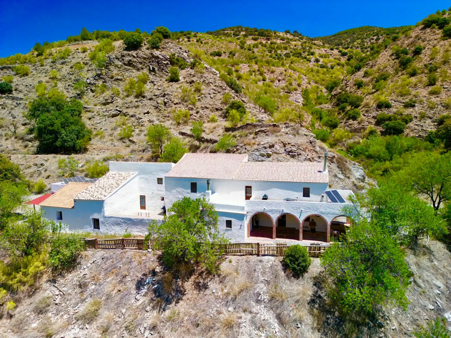 Vista exterior de Finca rústica en venda en Sierro amb Aire condicionat, Calefacció i Jardí privat