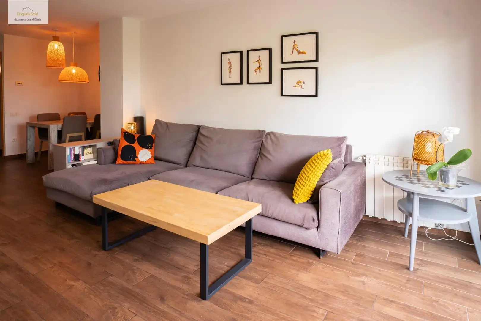 Wohnzimmer von Wohnung zum Verkauf in Badalona mit Klimaanlage, Heizung und Terrasse