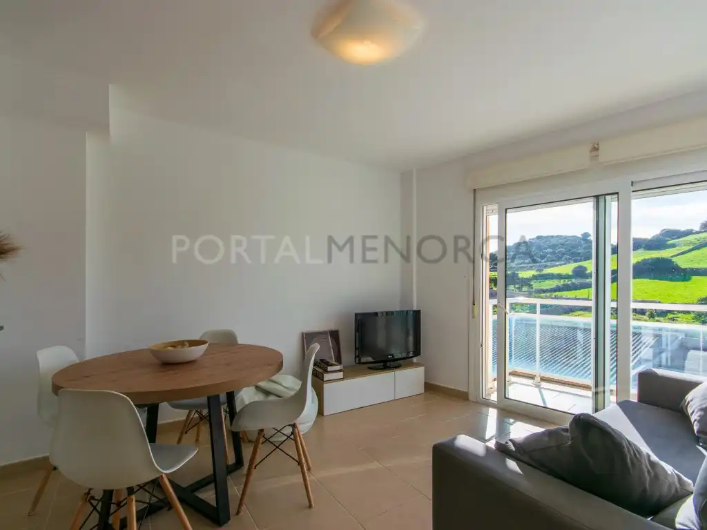 Wohnzimmer von Wohnung zum Verkauf in Es Mercadal mit Klimaanlage, Terrasse und Balkon