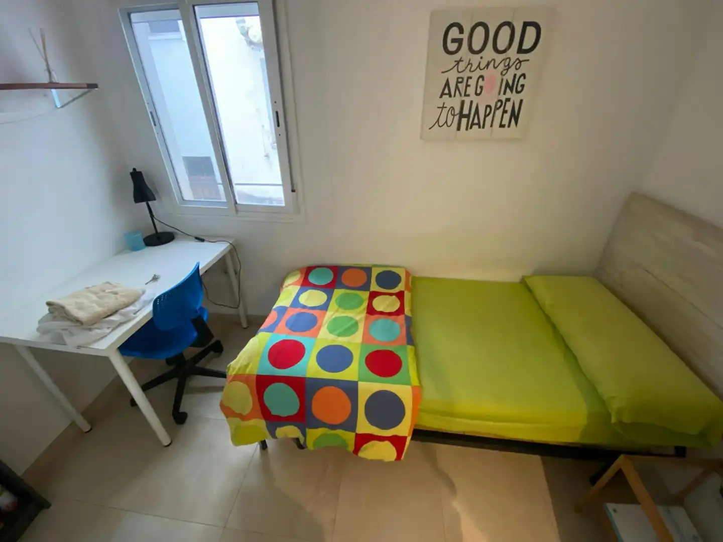 Schlafzimmer von Wohnung zur untervermieten in Sevilla mit Klimaanlage, Möbliert und Waschmaschine