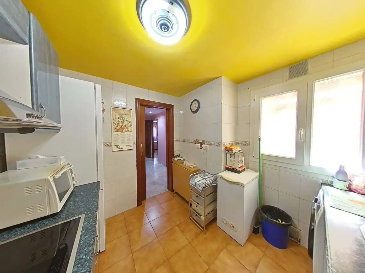 Kitchen of Flat for sale in Málaga  with Air Conditioner, Furnished and Balcony