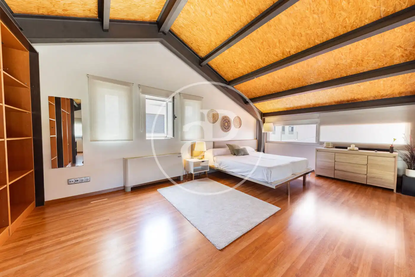 Schlafzimmer von Einfamilien-Reihenhaus zur Miete in  Palma de Mallorca mit Klimaanlage, Heizung und Privatgarten