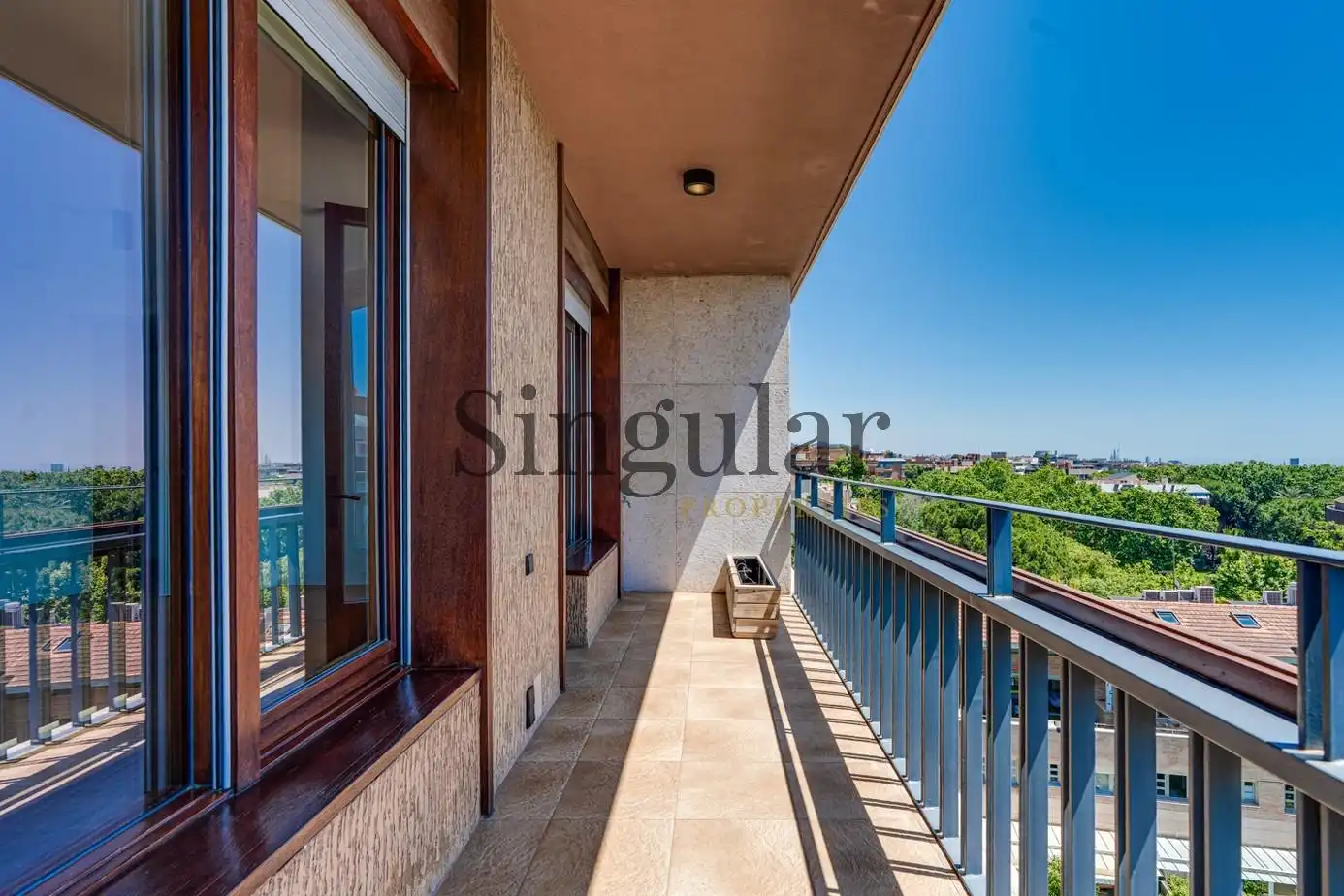 Balcony of Flat for rent in Barcelona  with Heating, Private garden and Terrace