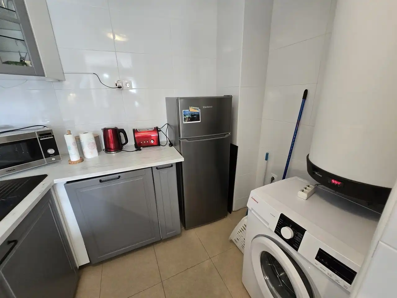 Cocina de Apartamento en venta en Garrucha con Aire acondicionado, Terraza y Piscina