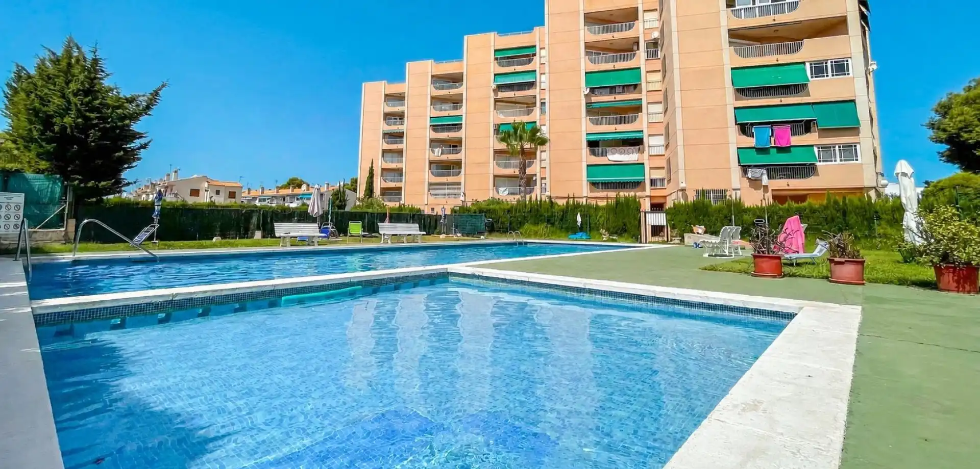 Swimming pool of Apartments for sale in Orihuela  with Parquet flooring, Terrace and Balcony