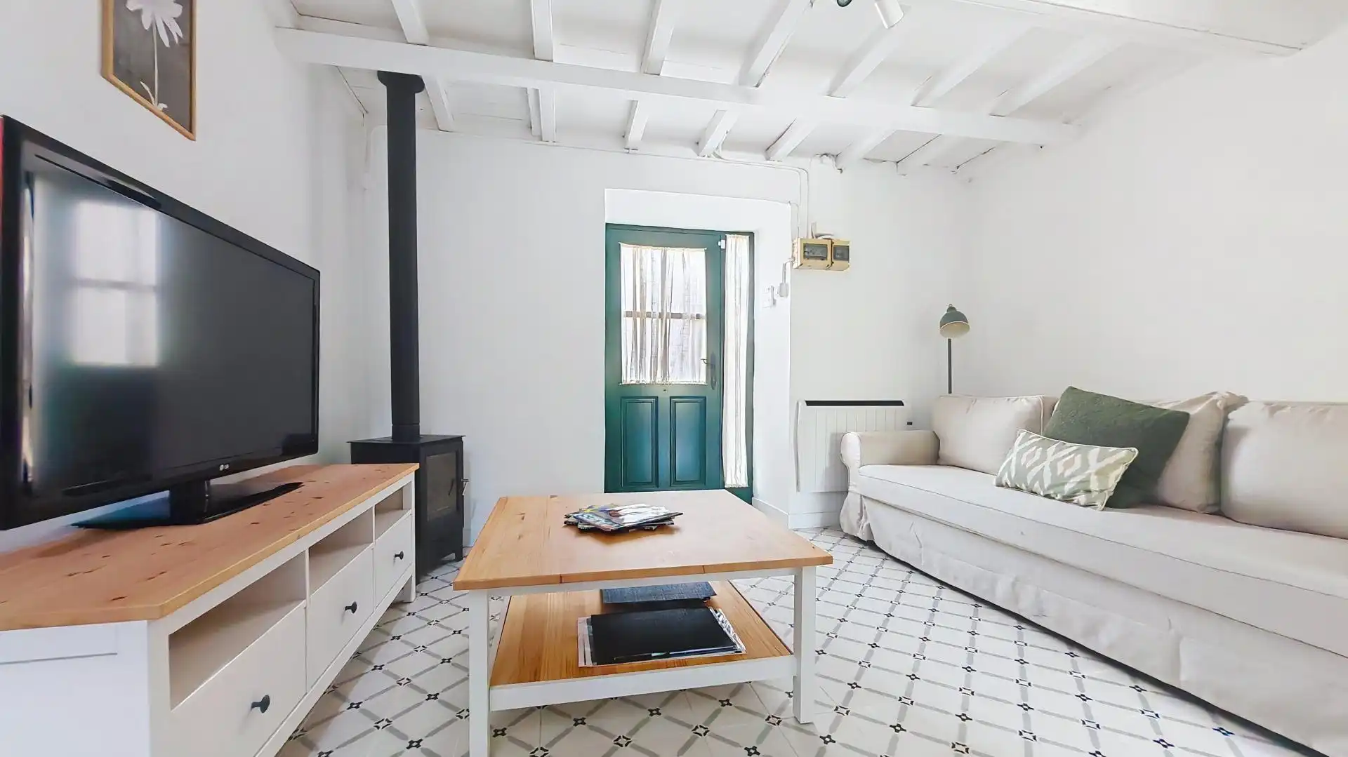Sala de estar de Casa adosada en venta en Oviedo 