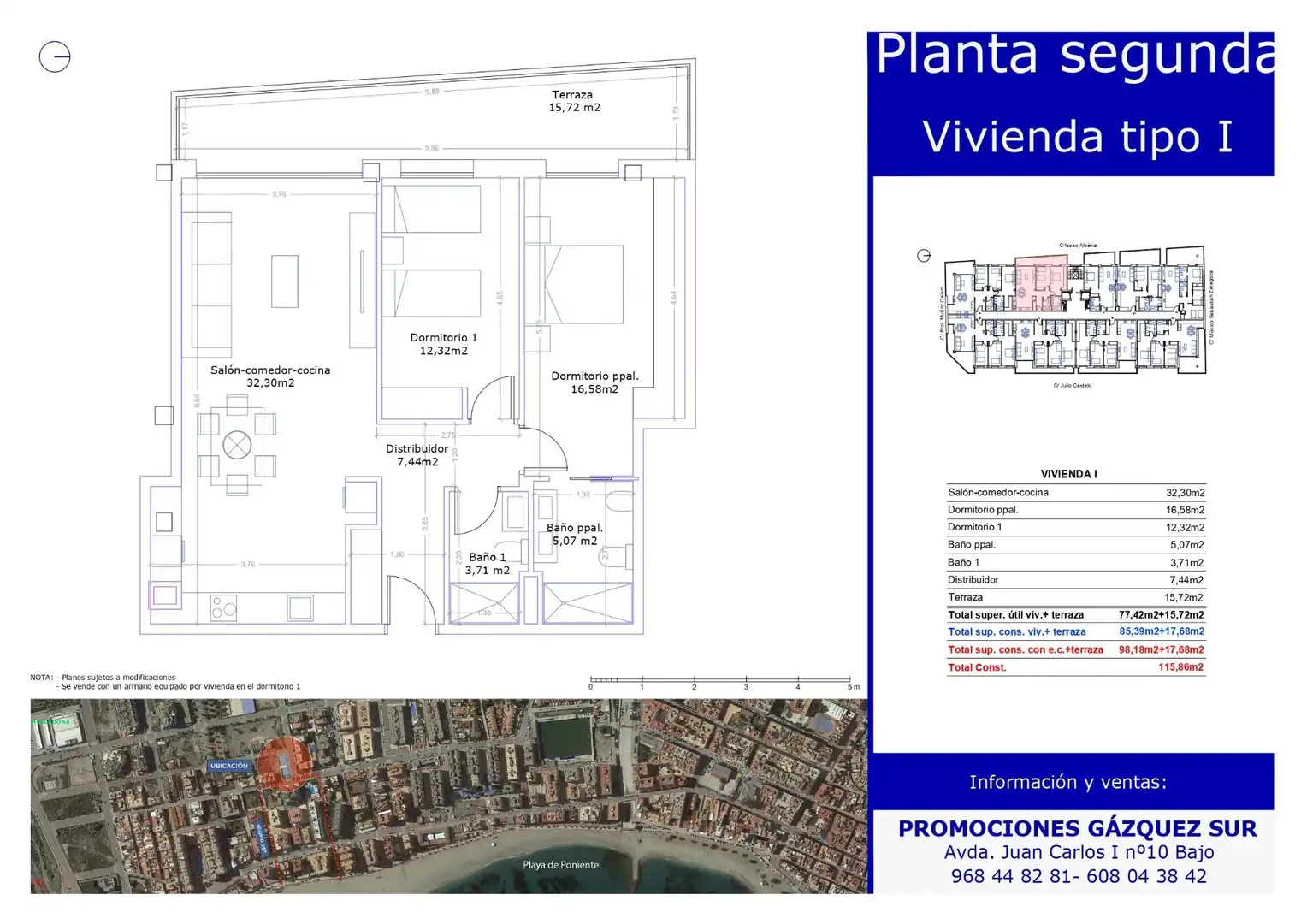 Piso con terraza en venta en Las Lomas - Las Yucas