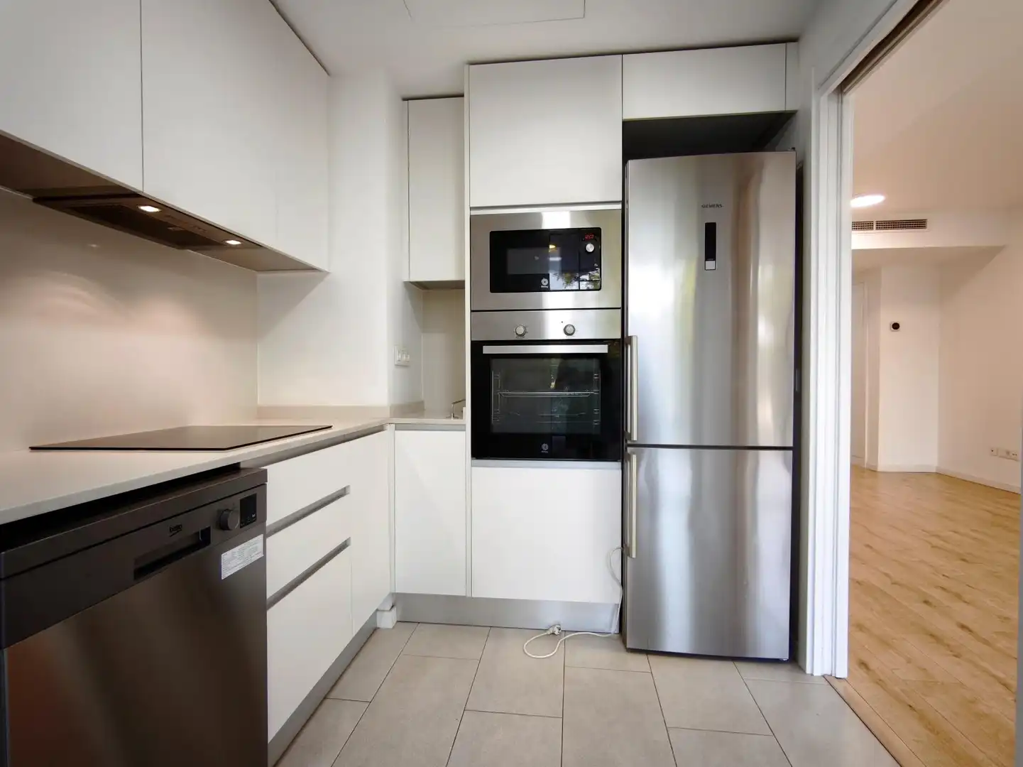 Cocina de Piso de alquiler en Valencia con Aire acondicionado, Calefacción y Parquet