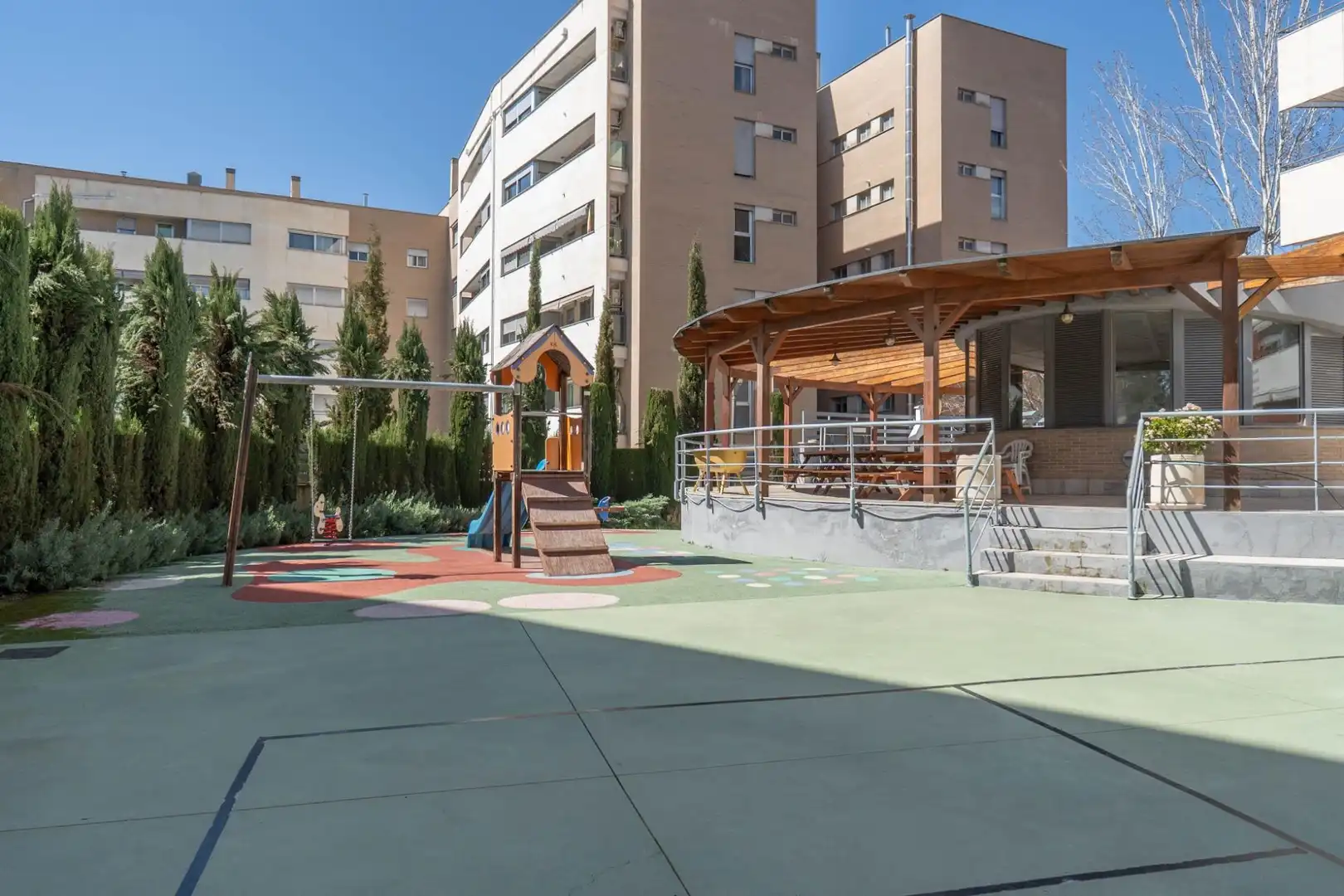 Terrace of Flat for sale in Granada  with Air Conditioner, Heating and Private garden