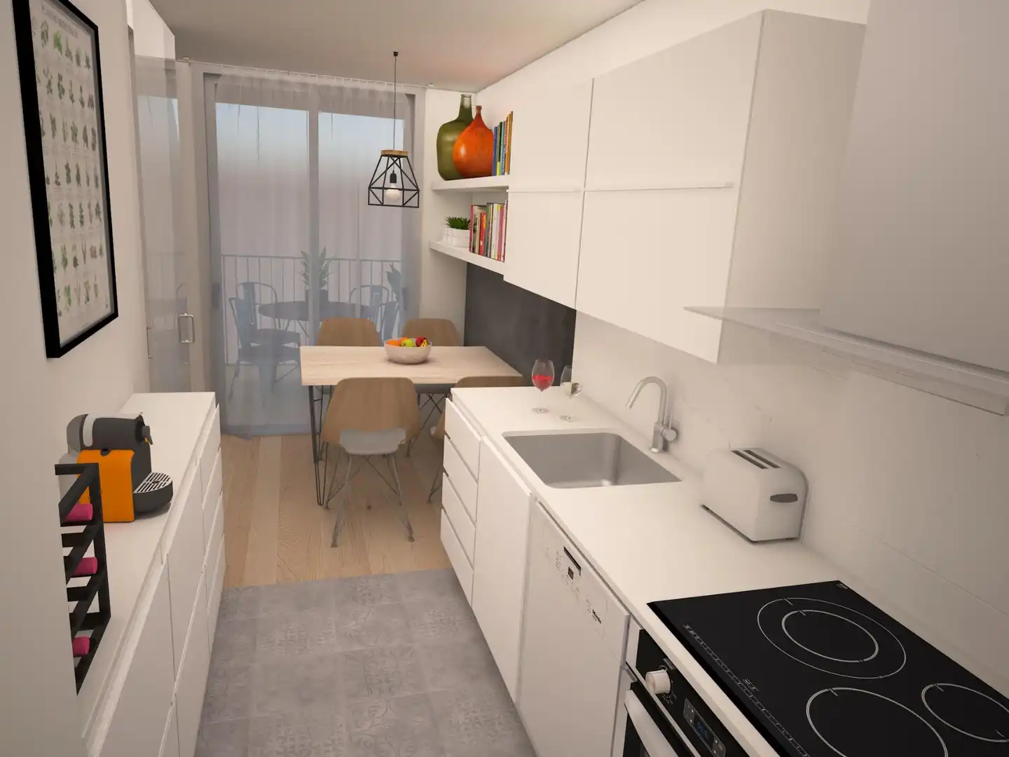 Cocina de Piso en venta en Vilafranca del Penedès con Aire acondicionado, Terraza y Trastero