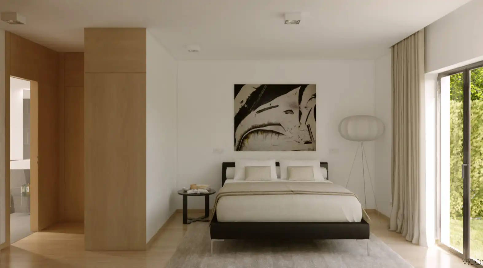 Habitación de Casa o chalet en venta en Santiago de Compostela  con Calefacción, Jardín privado y Balcón