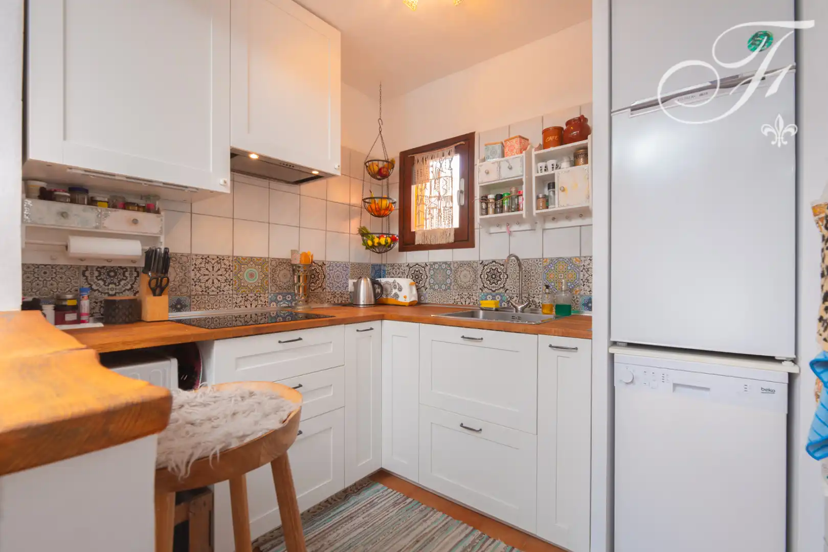Cocina de Apartamento en venta en Santa Eulària des Riu con Aire acondicionado, Terraza y Piscina comunitaria