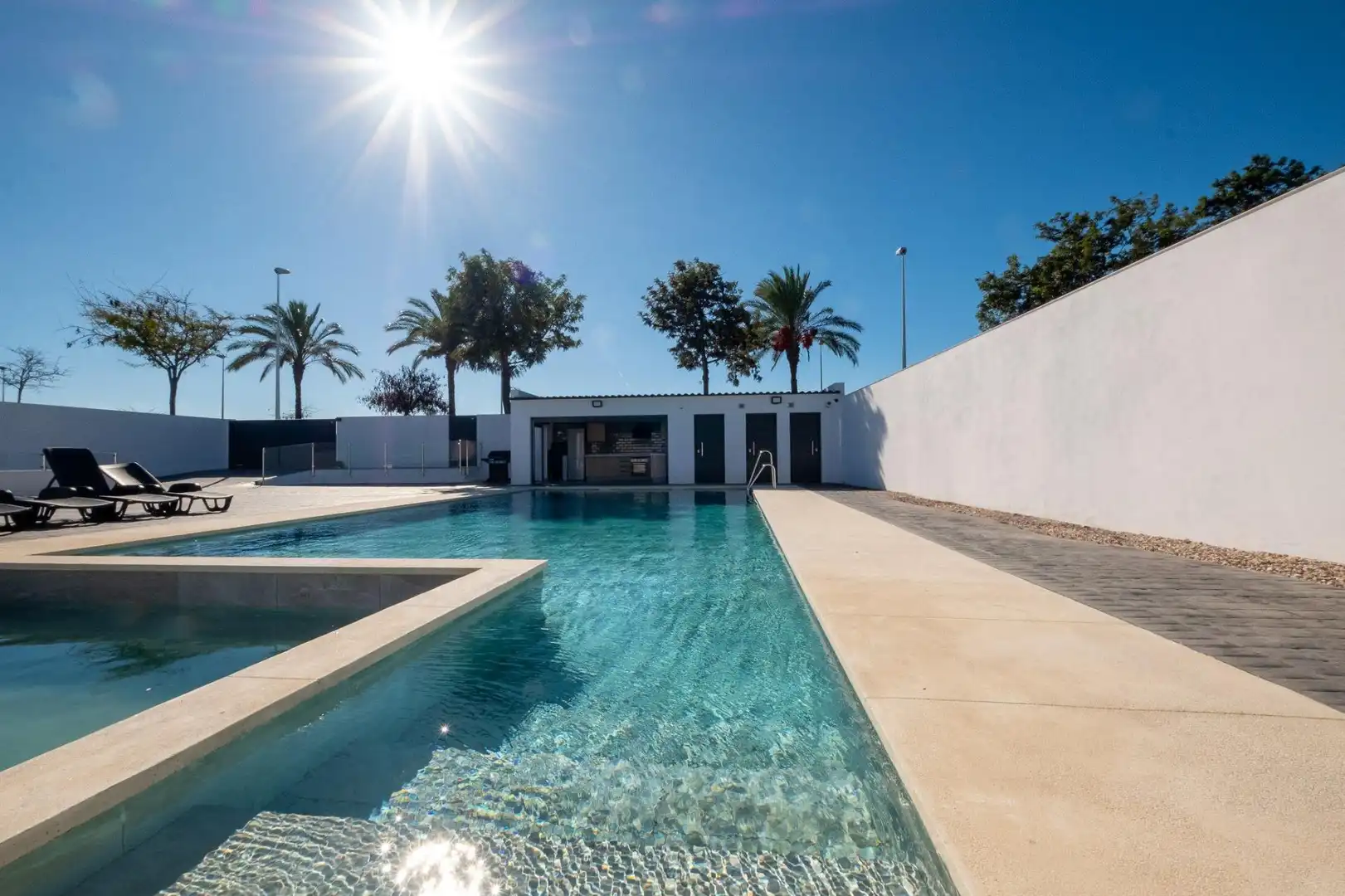 Swimming pool of Houses for sale in Ayamonte  with Air Conditioner, Private garden and Storage room