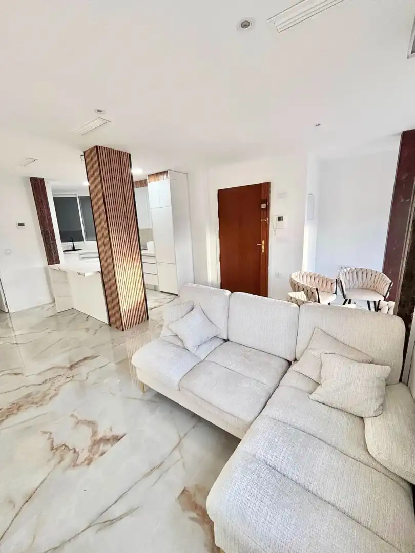 Sala d'estar de Apartament de lloguer en Murcia amb Aire condicionat, Moblat i Rentadora