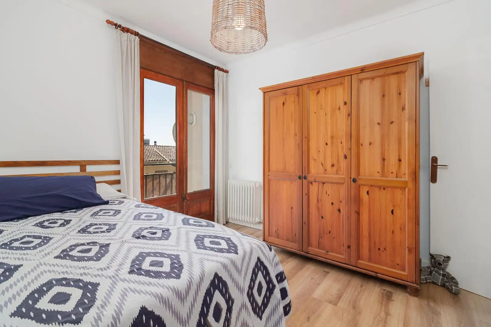 Schlafzimmer von Wohnung zum Verkauf in Figueres mit Heizung, Parkett und Terrasse