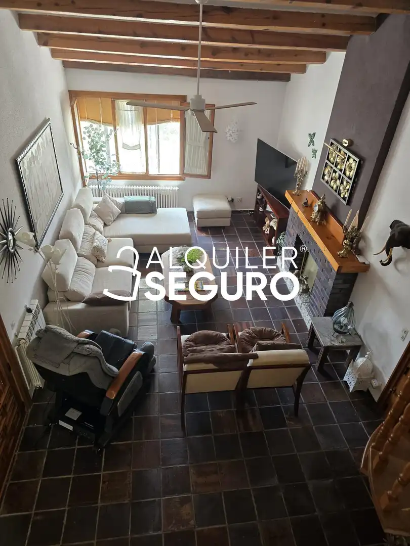 Living room of Houses for rent in Nuevo Baztán  with Air Conditioner, Heating and Terrace