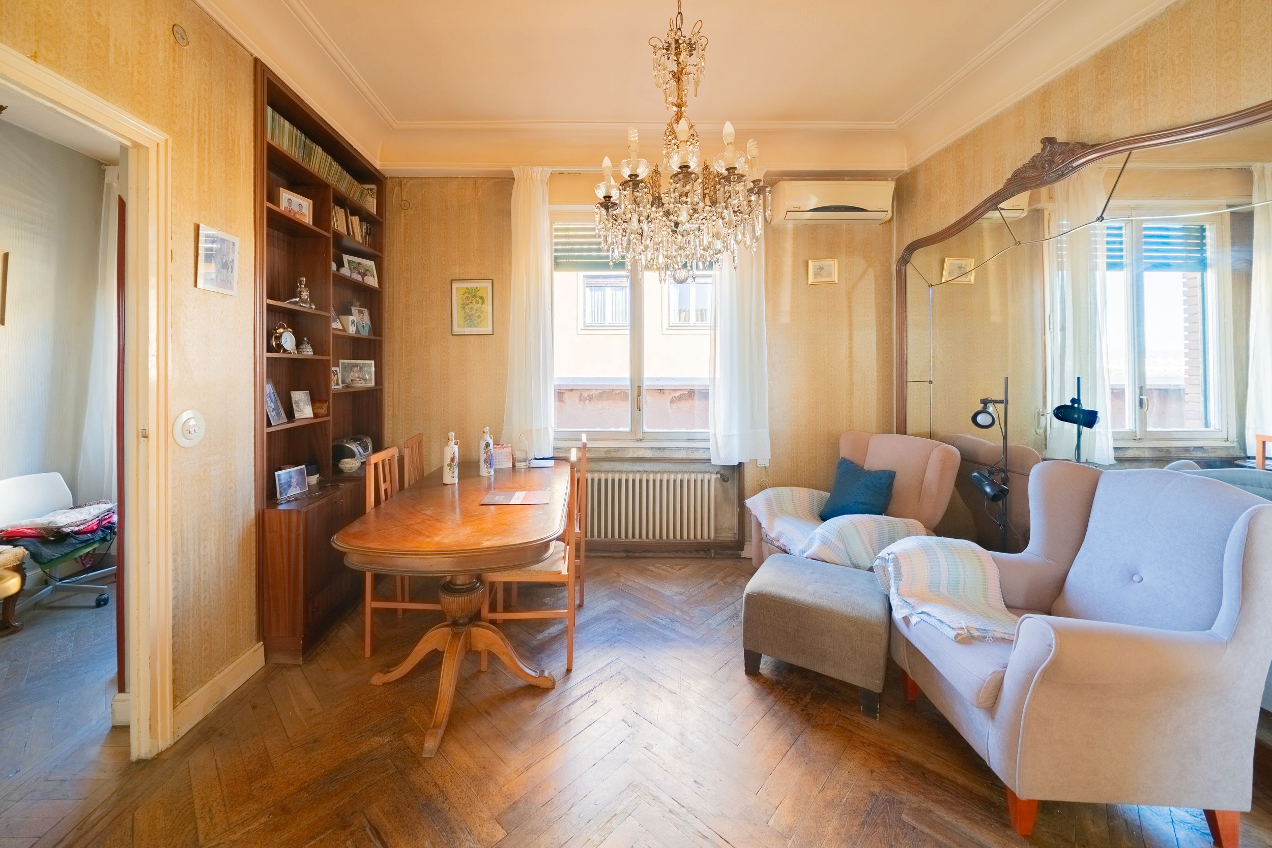 Living room of Attic for sale in  Madrid Capital  with Air Conditioner, Heating and Terrace