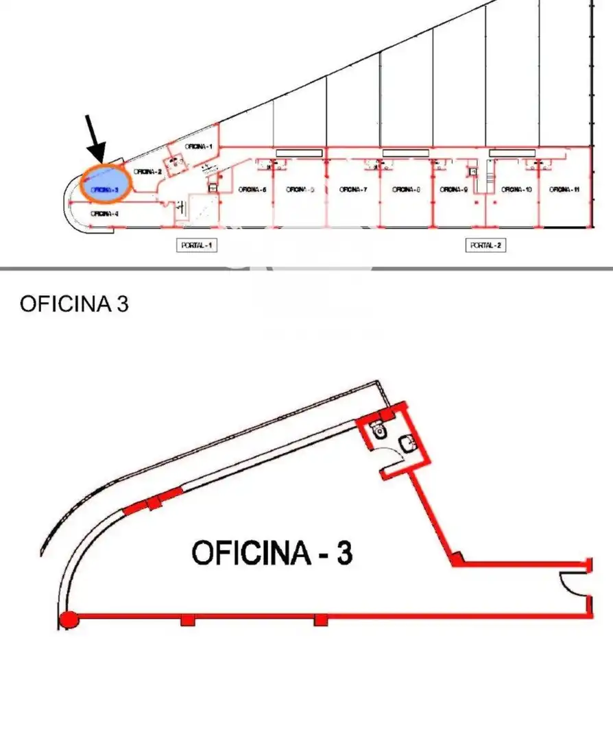 Oficina de alquiler en carbón, El Ingenio