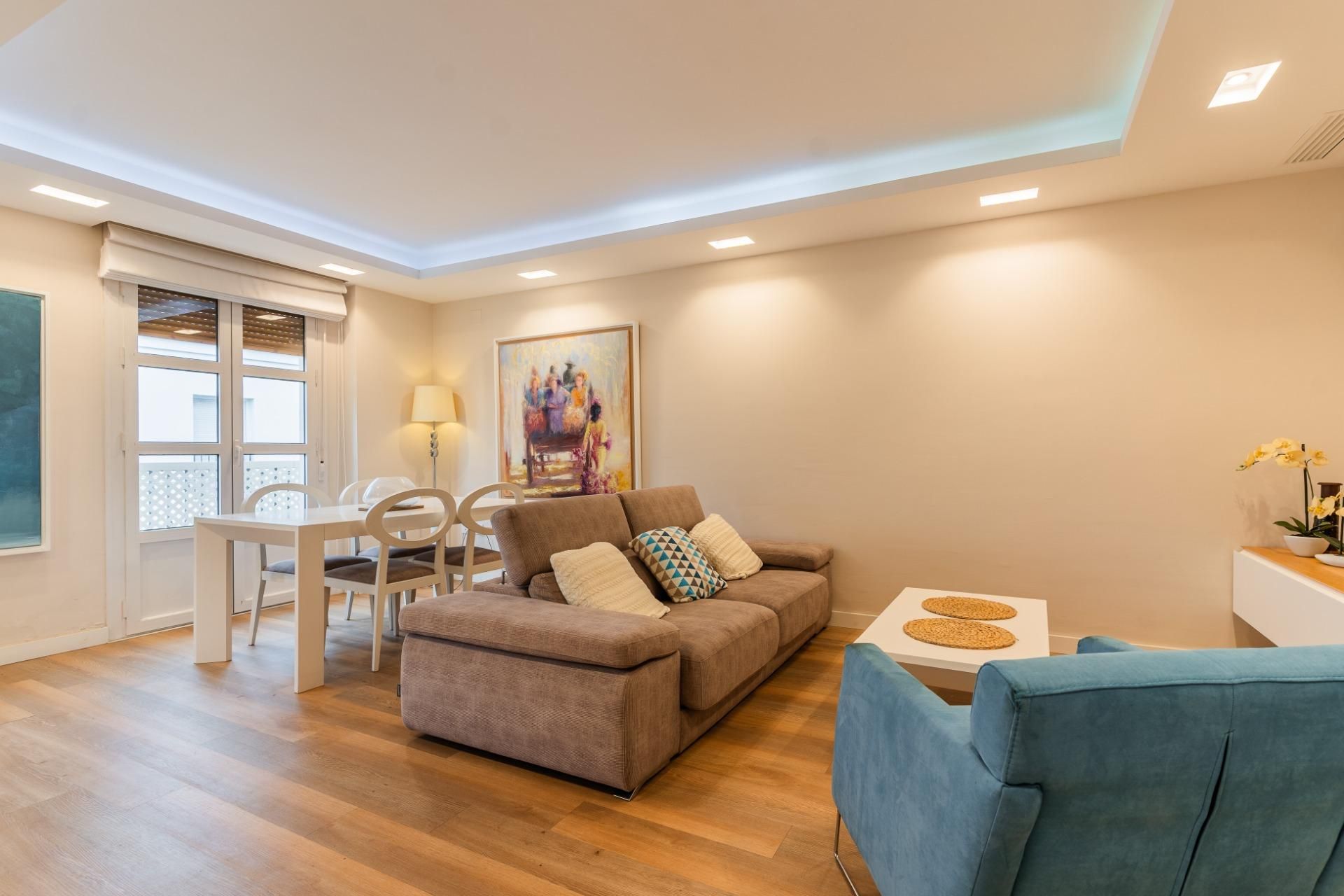 Living room of Flat for sale in Jerez de la Frontera  with Air Conditioner, Storage room and Furnished