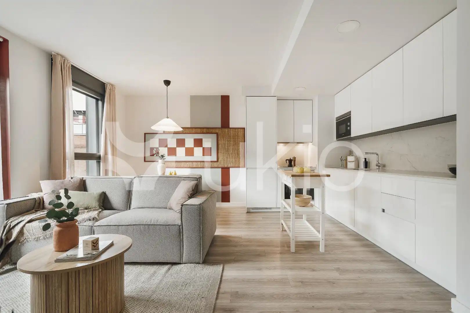 Wohnzimmer von Wohnungen zur Miete in Madrid mit Heizung, Möbliert und Ofen