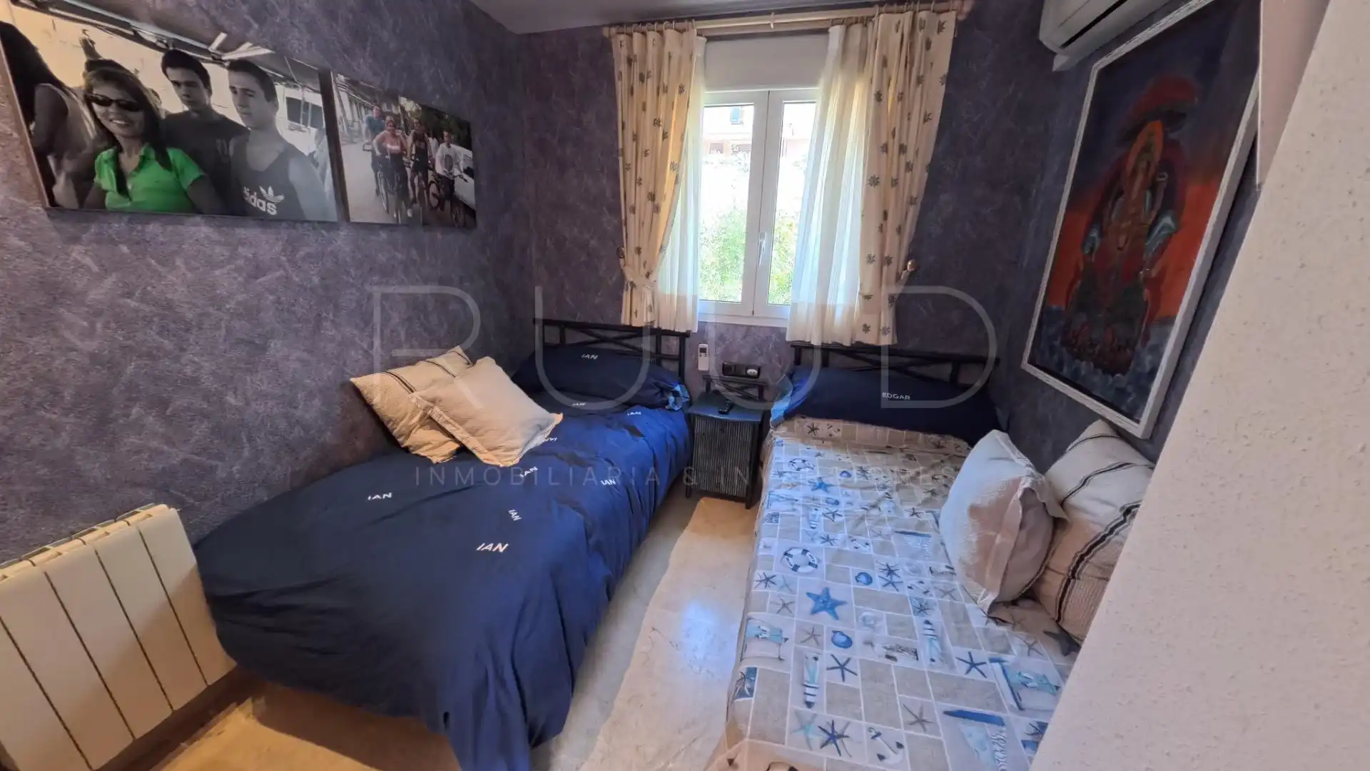 Schlafzimmer von Einfamilien-Reihenhaus zur Miete in Sant Feliu de Guíxols mit Klimaanlage, Heizung und Privatgarten