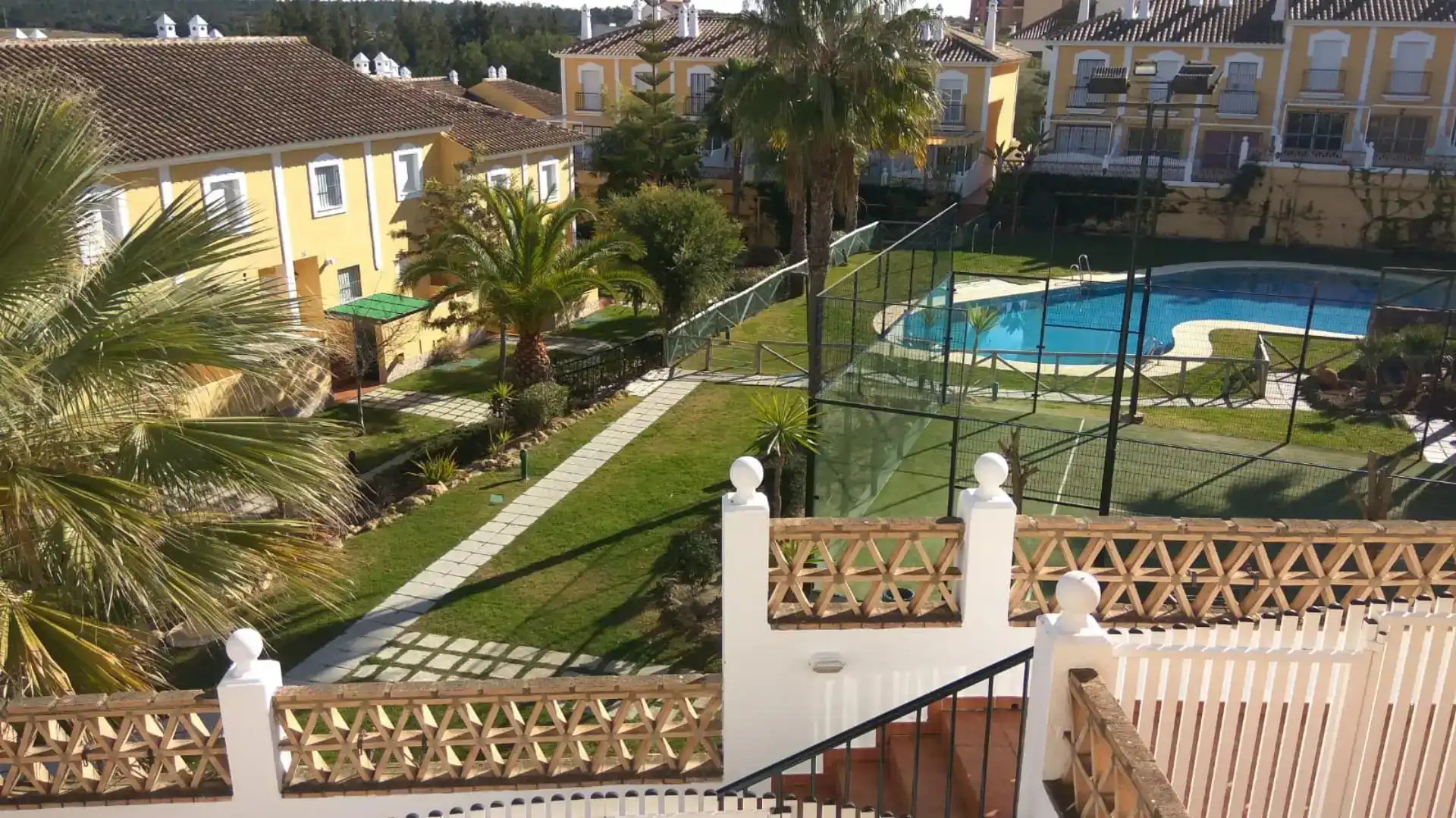 Jardí de Casa o xalet de lloguer en Islantilla amb Aire condicionat i Balcó