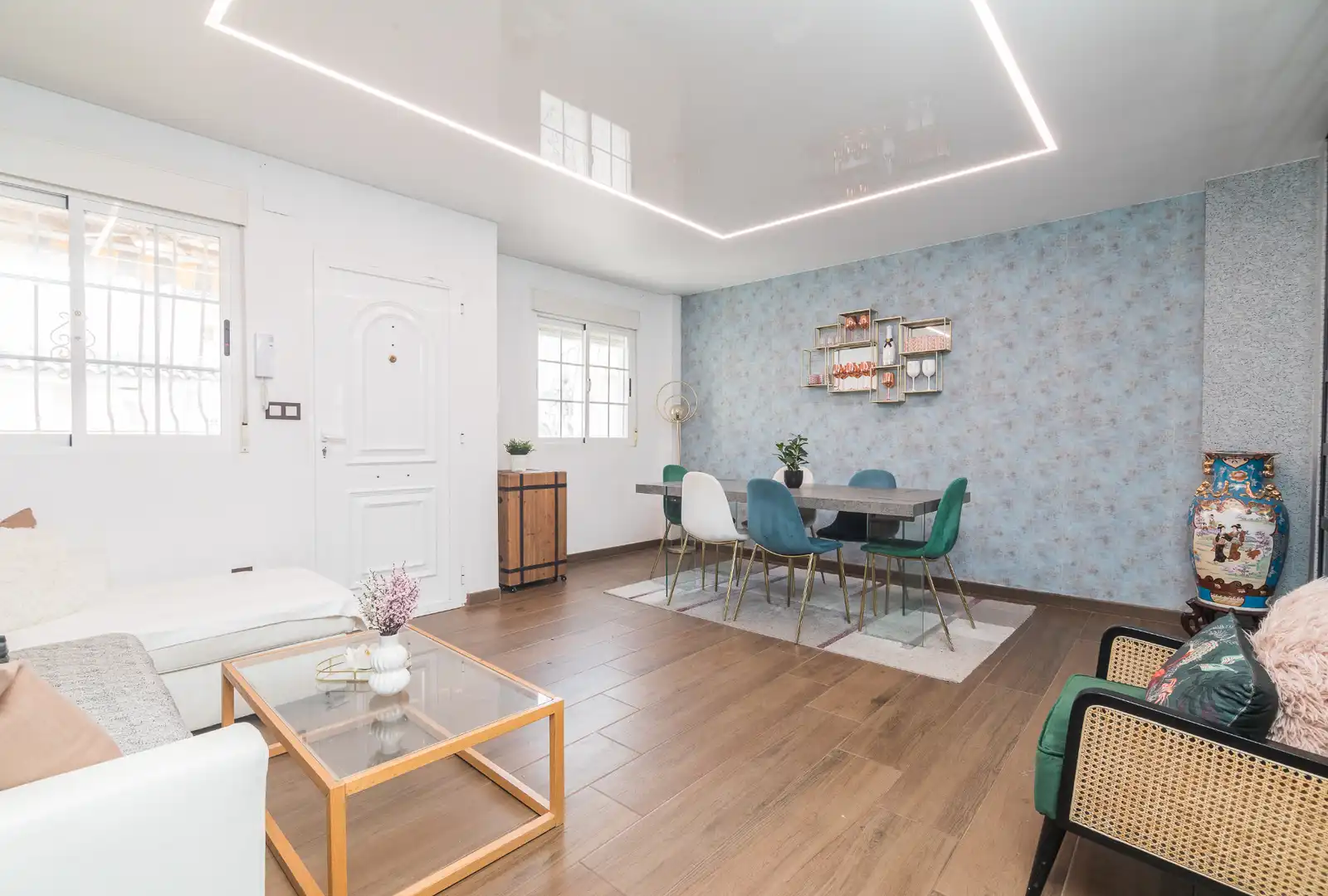 Living room of Houses for sale in Santa Pola  with Air Conditioner, Private garden and Terrace