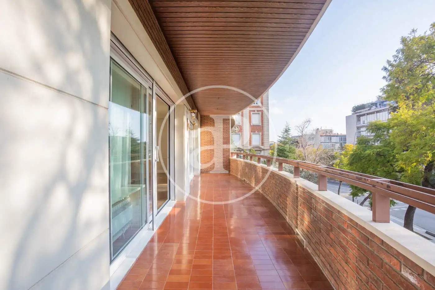 Terrace of Flat for rent in Barcelona  with Air Conditioner, Heating and Private garden
