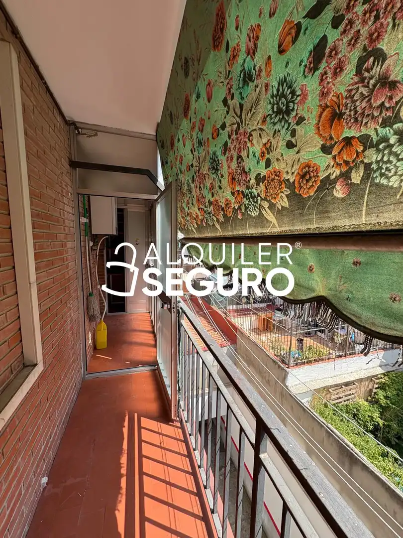 Balcony of Flat for rent in Madrid  with Heating, Terrace and Furnished