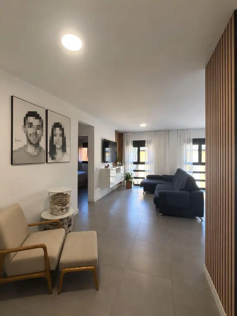 Sala d'estar de Pis en venda en San Cristóbal de la Laguna amb Terrassa i Moblat