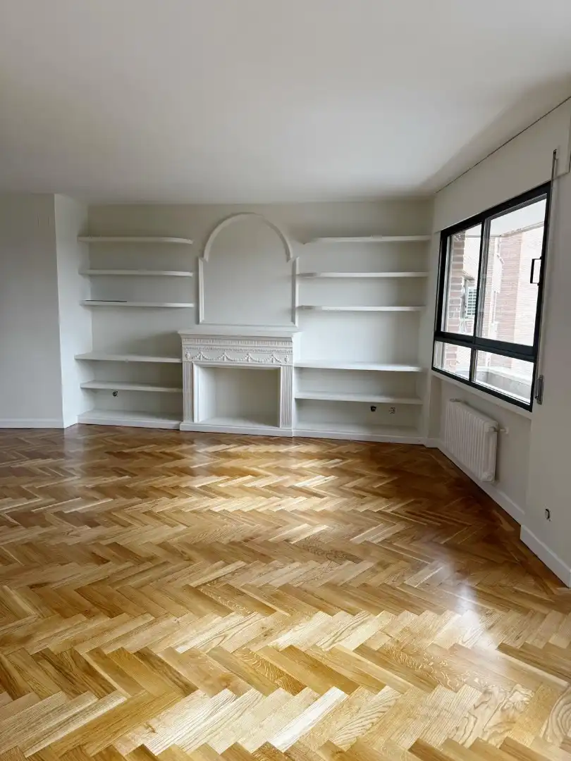 Living room of Flat for rent in Madrid  with Private garden and Pets allowed